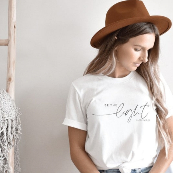 Be The Light Graphic Tee-White - Picture 2 of 5